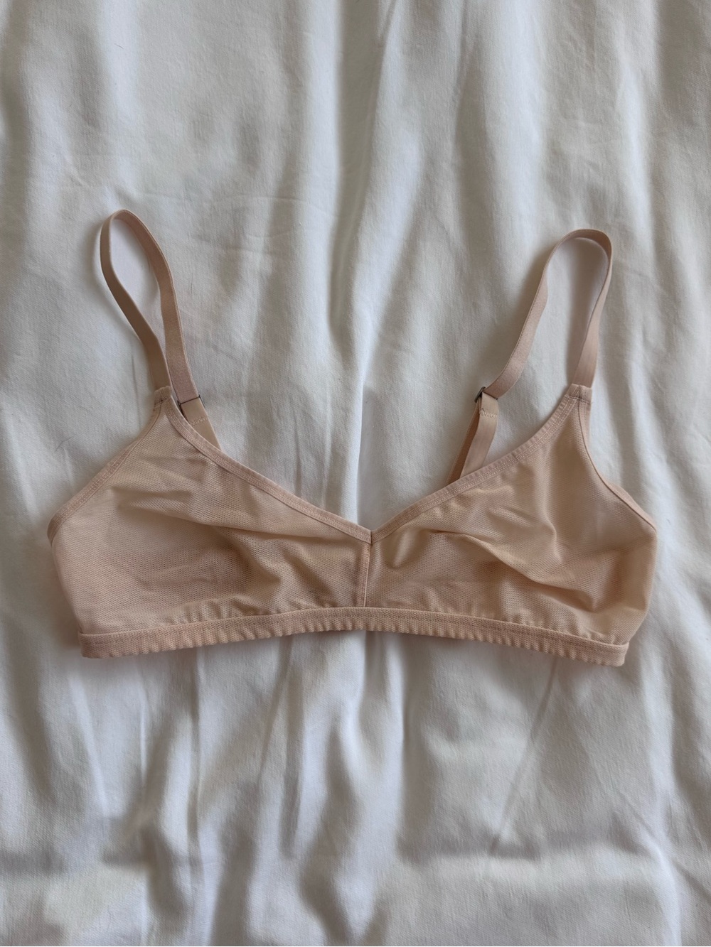 Negative Sieve Mesh Wireless Bra
